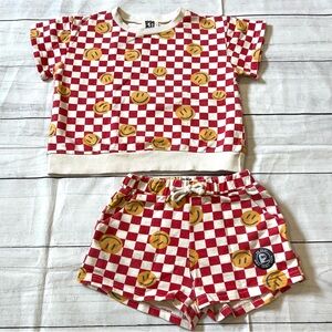 PH Play Red Checkered Smiley Set